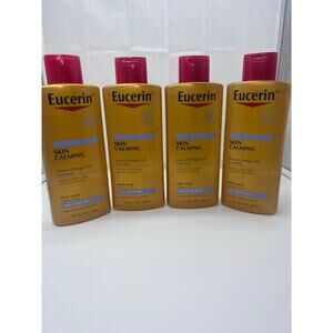 Lot of 4 - Eucerin skin calming body wash dry itchy skin 16.9fl oz